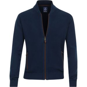Redmond - Casual Cardigan - Blauw - Effen
