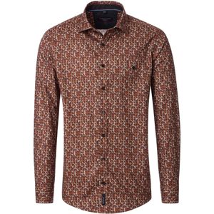 Casa Moda Overhemd oranje, Bedrukt