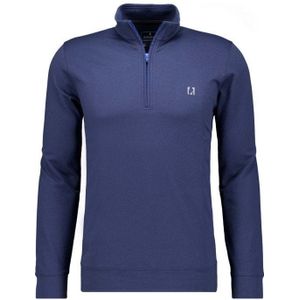 RAGMAN Half-Zip Sweater blauw, Effen