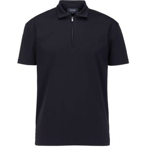 OLYMP SIGNATURE Casual Tailored Fit Polo shirt Korte mouw zwart