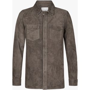 Profuomo Overshirt taupe, Effen
