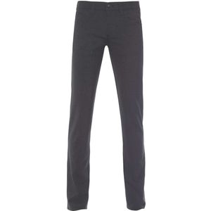 Alberto Ceramica Regular Fit Linnen broek antraciet, Effen