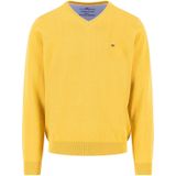 Fynch-Hatton Trui V-halsgeel, Effen