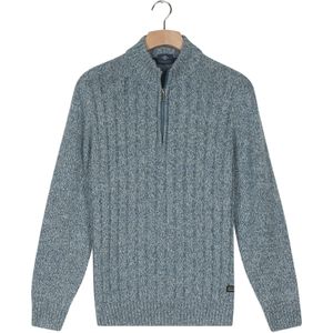 Baileys - Gebreide Truien - Blauw - Half Zip - Maat 3XL