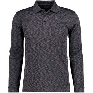 RAGMAN Poloshirt lange mouw grijs, Melange