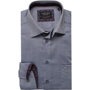 Jupiter Overhemd donkerblauw, Effen