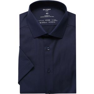 OLYMP Luxor 24/Seven Dynamic Flex Modern Fit Jersey shirt marine, Effen