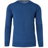 Redmond Casual Regular Fit Trui ronde hals donkerblauw, Effen