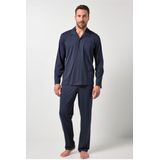JP1880 pyjama donkerblauw, Effen