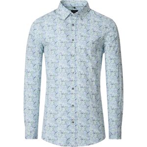 Venti Overhemd groen, Bedrukt