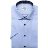 Seidensticker - Businessoverhemd - Lichtblauw - Regular Korte Mouwen Kentkraag Uni
