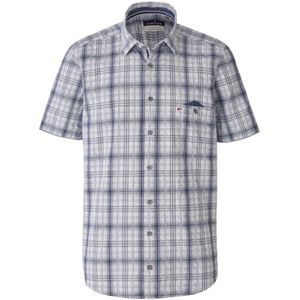 Jupiter Casual Overhemd Korte mouw donkerblauw