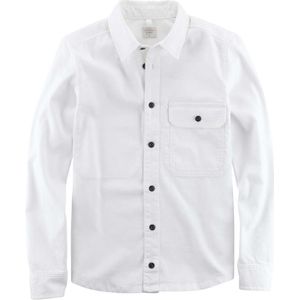 OLYMP - Level Five Casual Overshirt - Wit - Lange Mouw