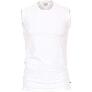 Venti T-Shirt ronde hals Dubbel pak wit, Effen