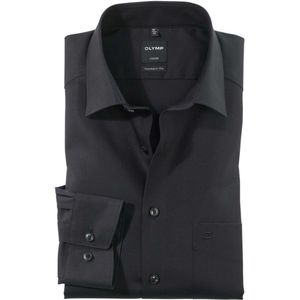 OLYMP Luxor Modern Fit Overhemd ML6 (vanaf 68 CM) zwart