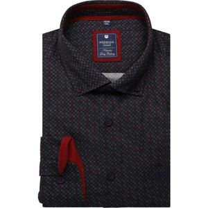 Redmond Overhemd rood, Bedrukt