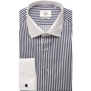 ETERNA 1863 Overhemd marine, Gestreept
