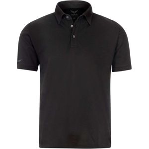 TRIGEMA Business Comfort Fit Polo shirt zwart, Effen