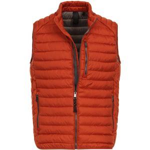 Casa Moda Regular Fit Gewatteerd vest oranje, Effen