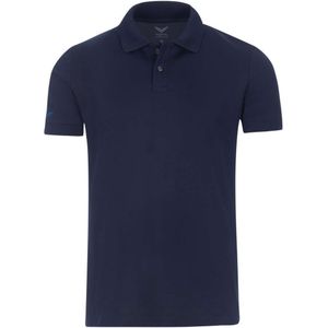 TRIGEMA Slim Fit Polo shirt donkerblauw, Effen