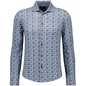 RAGMAN Jersey shirt blauw, Bloemen