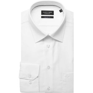 Jupiter Regular Fit Overhemd wit, Effen