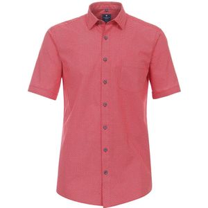 Redmond Regular Fit Overhemd Korte mouw rood