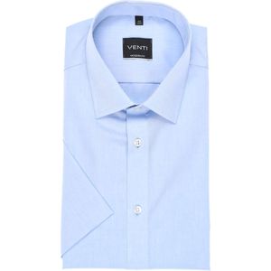 Venti Modern Fit Overhemd Korte mouw lichtblauw