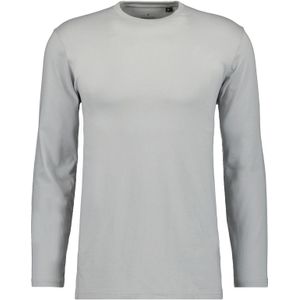 RAGMAN - Shirt - Zilverkleur - Lange Mouwen - Regular Fit - Katoen