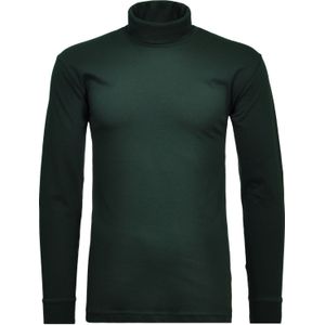 RAGMAN - Colshirt - Donkergroen - Lange Mouwen - Regular Fit - Katoen