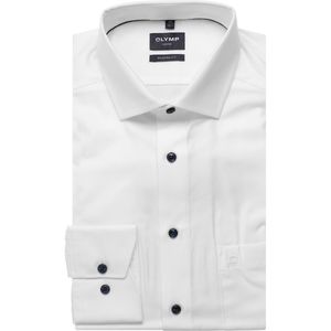 OLYMP Luxor Overhemd wit, Effen