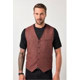 JP1880 Vest baksteenrood, Effen