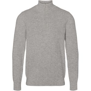 Kronstadt Carlo Sweatshirt ritssluiting grijs, Effen