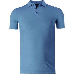 Marvelis Casual Polo shirt Korte mouw rook blauw
