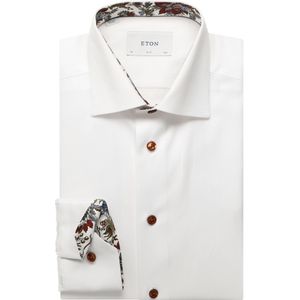 ETON - Overhemd - Wit - Lange Mouw - 100% Katoen - Cutaway Kraag