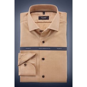 OLYMP SIGNATURE Tailored Fit Overhemd ML6 (vanaf 68 CM) caramel