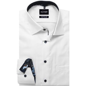 OLYMP Luxor Overhemd wit, Faux-uni