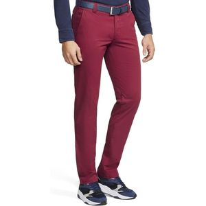 Meyer Modern Fit Chino rood, Effen