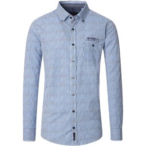 Casa Moda Overhemd blauw, Bedrukt