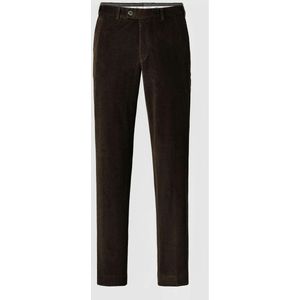 HILTL Parma corduroy broek donkerbruin, Effen
