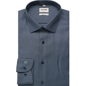 OLYMP Level Five Overhemd blauw, Faux-uni