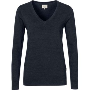 HAKRO Regular Fit Dames Trui Marine, Effen