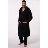 JP1880 Badjas zwart, Effen