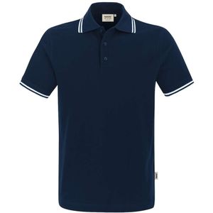 HAKRO 805 Regular Fit Polo shirt Korte mouw donkerblauw/wit