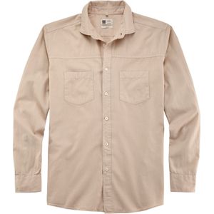 OLYMP - Overhemd - Beige - Lange Mouw - 100% Katoen - Kent Kraag