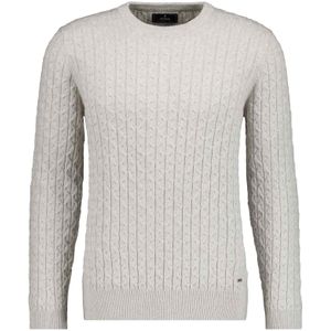 RAGMAN Gebreide trui ronde halslichtgrijs, Effen