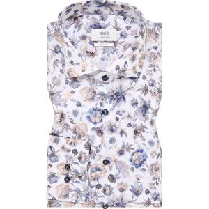 ETERNA 1863 Overhemd donkerbruin, Bedrukt