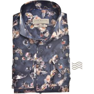 John Miller Overhemd donkerblauw, Motief