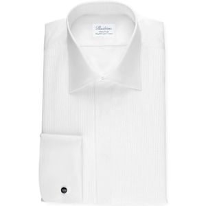 Stenströms Fitted Body Gala shirt wit, Effen