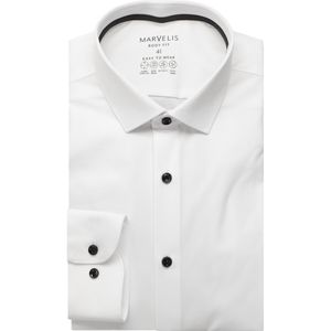 Marvelis Performance Overhemd wit, Effen
